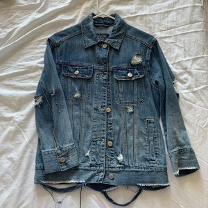 Abercrombie & Fitch Distressed Denim Jacket